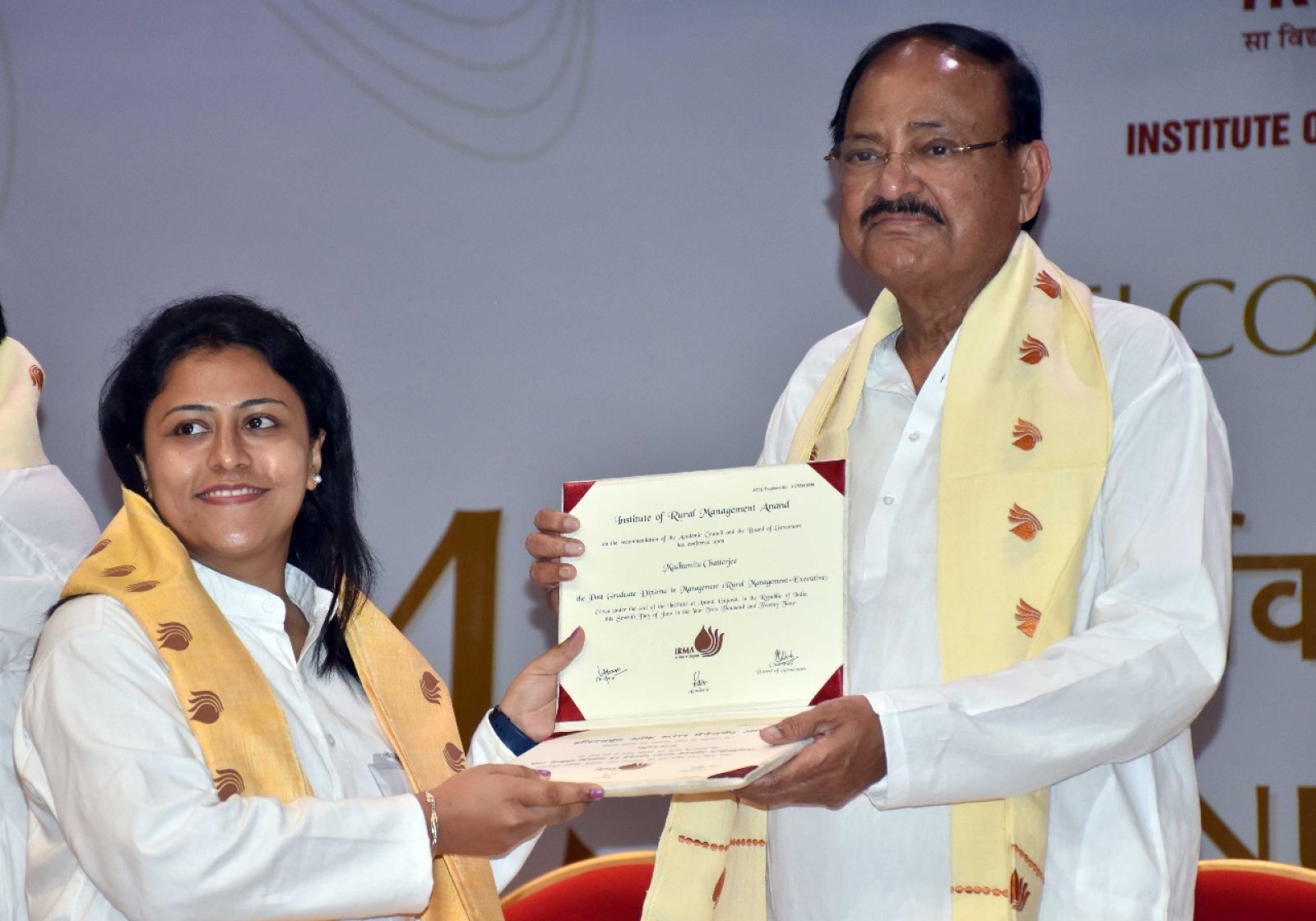 IRMA's students must play an important role in eliminating the gaps between urban and rural India: Venkaiah Naidu
