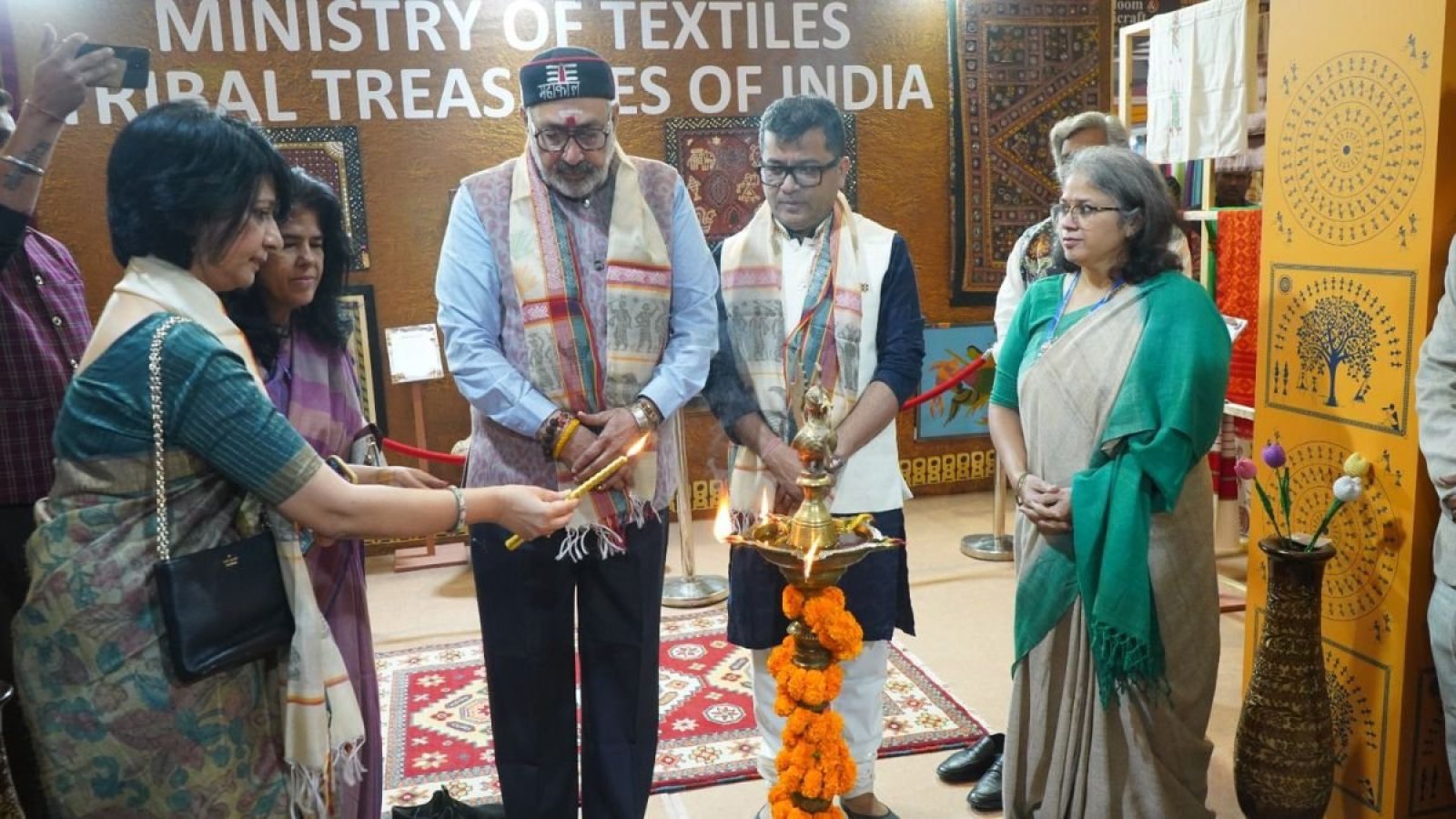 Textile Pavilion inaugurated at 43rd IITF,  Pragati Maidan by Hon’ble Textiles Minister on 16th Nov